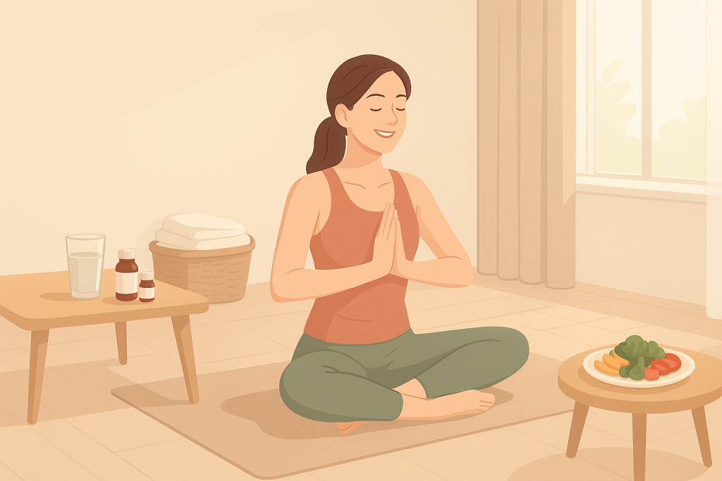 yoga-méditation-paix-alimentation-routine