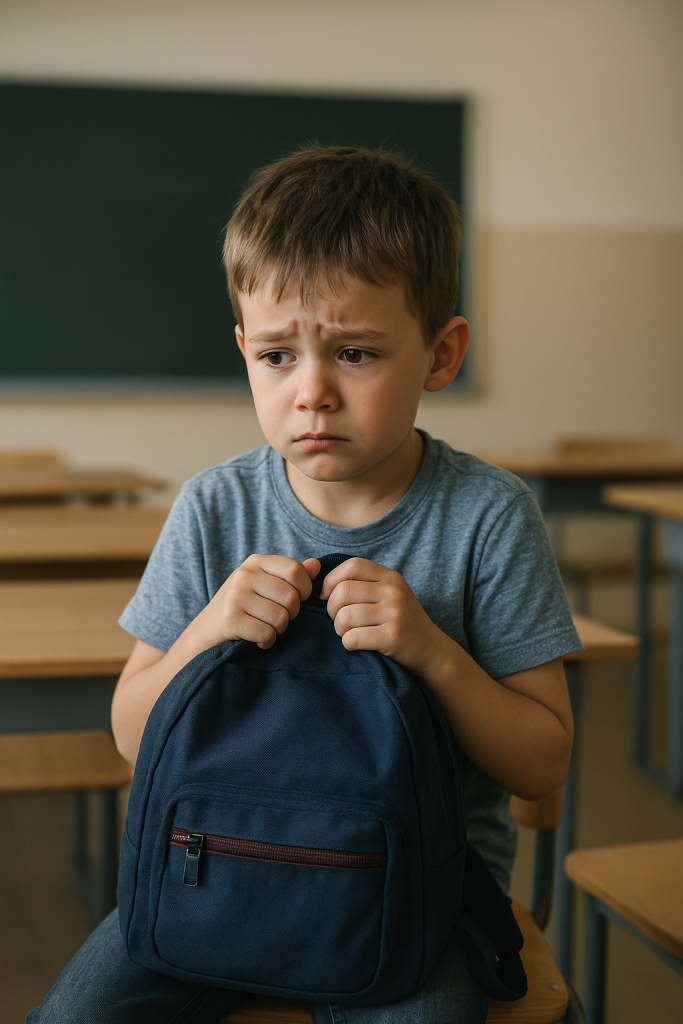 enfant-rentrée-scolaire-école-triste-peur